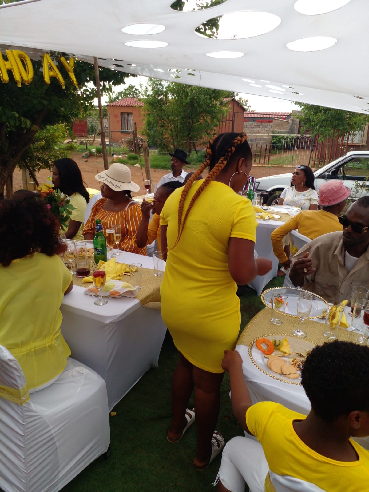 Yellow Birthday Party Celebration